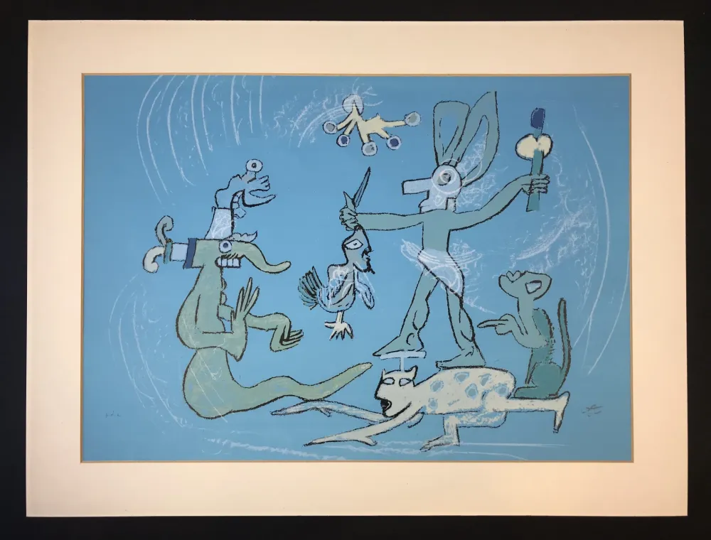 Литография Matta - Resumen de iguana ( from Verbo America ) 