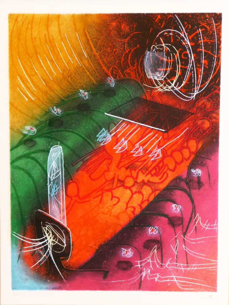 Офорт И Аквитанта Matta - Saison en Enfer – Attire le gai Venin