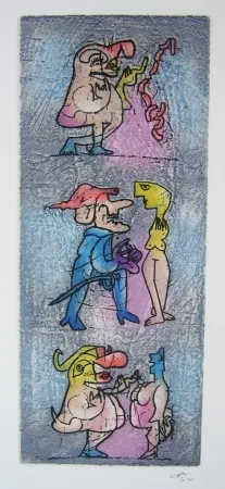 Офорт И Аквитанта Matta - Sans titre