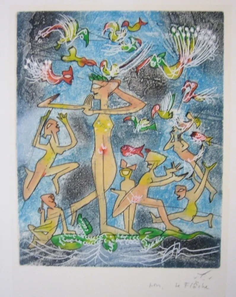 Офорт И Аквитанта Matta - Sans titre