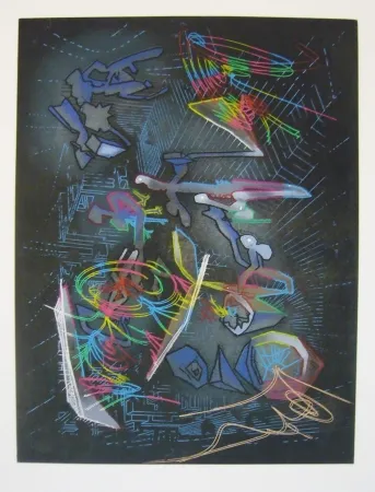 Офорт И Аквитанта Matta - Sans titre