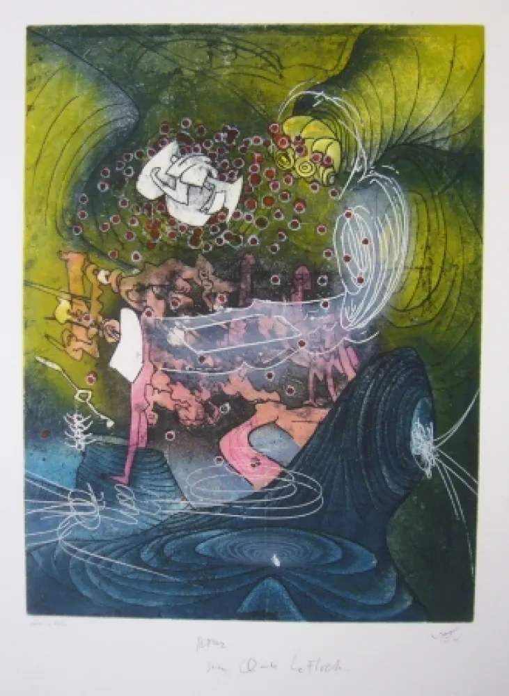 Офорт И Аквитанта Matta - Sans titre