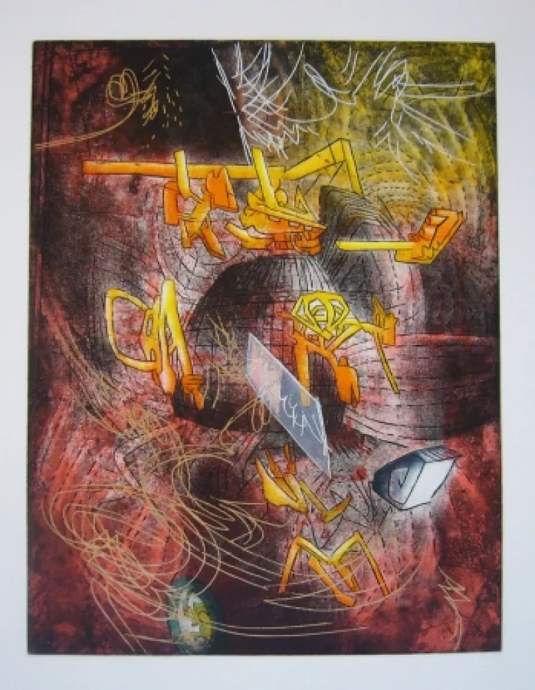 Офорт И Аквитанта Matta - Sans titre