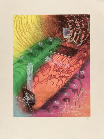 Гравюра Matta - Seasons from hell, Attire le gai venin