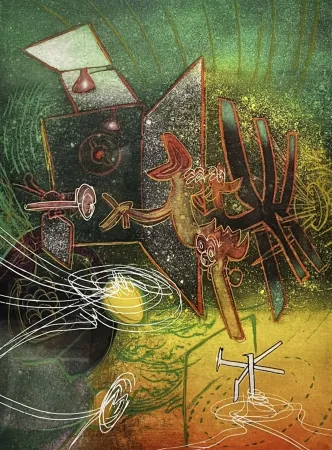 Гравюра Matta - Seasons from hell, Feu, Feu sur moi