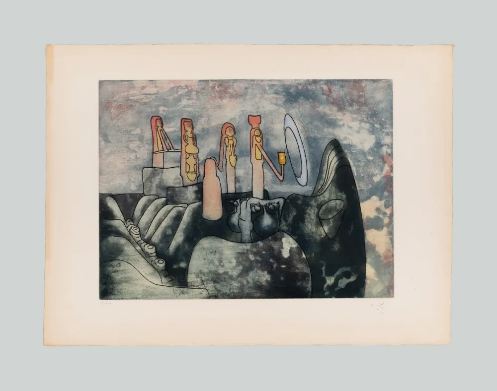 Офорт И Аквитанта Matta - Senza titolo