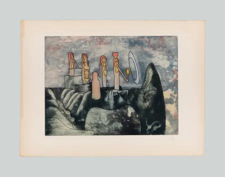 Офорт И Аквитанта Matta - Senza titolo