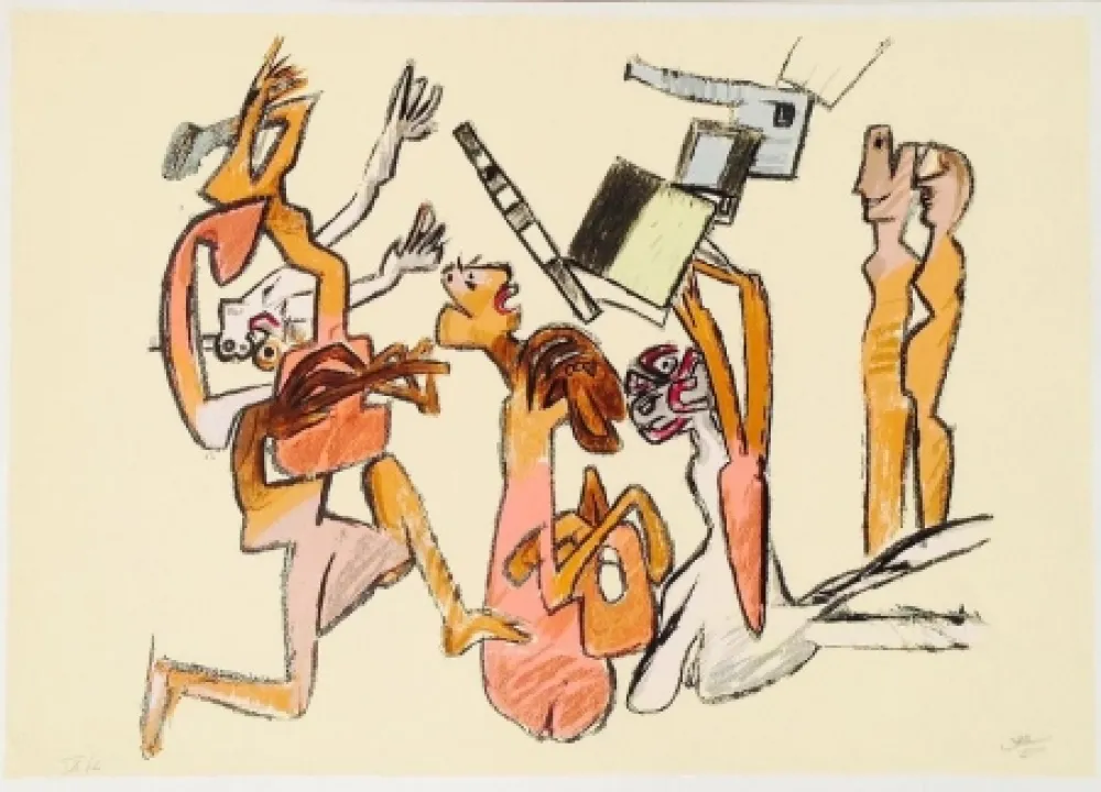 Литография Matta - Senza titolo