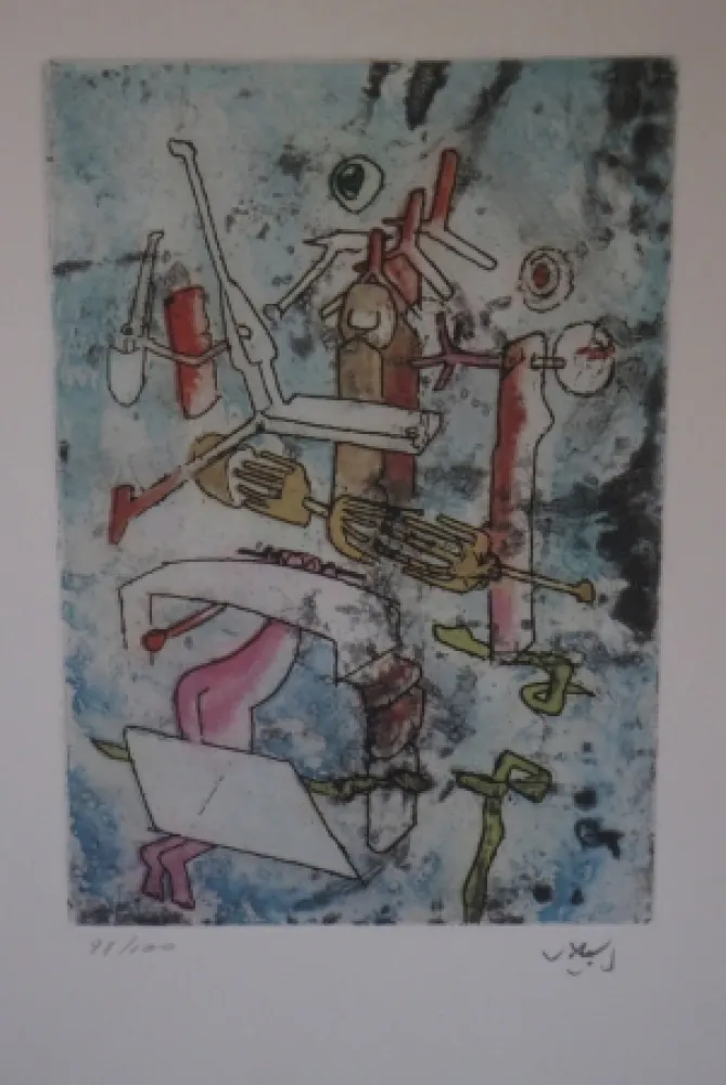 Офорт И Аквитанта Matta - Songes songés.