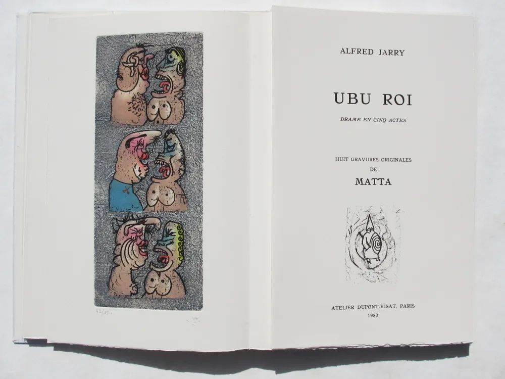 Офорт И Аквитанта Matta - Ubu Roi. Drame en cinq Actes
