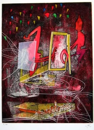 Офорт Matta - UNE SAISON EN ENFER (Carpeta)