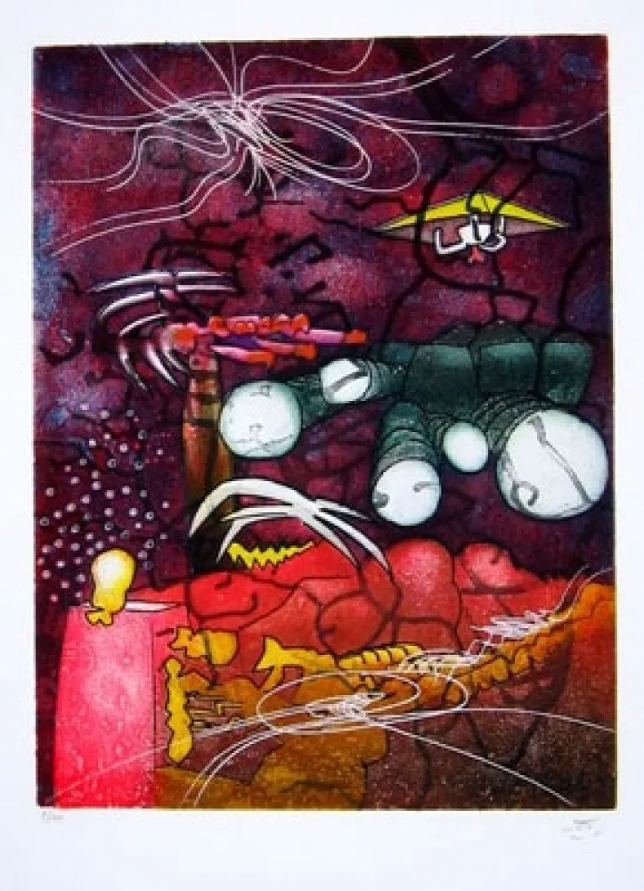 Офорт Matta - UNE SAISON EN ENFER (Carpeta)