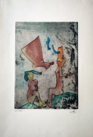 Офорт Matta - Vivant mortalité