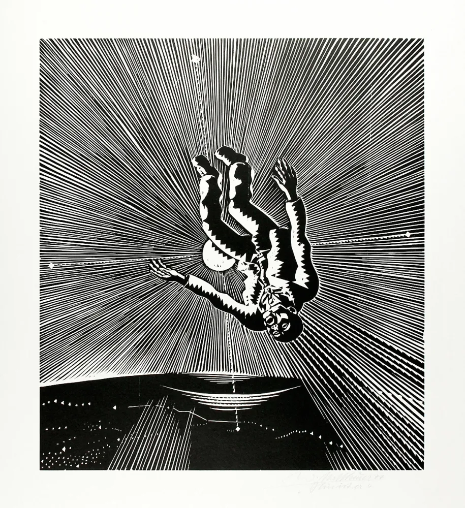 Гравюра На Дереве Mattheuer - Hin ist er (He’s gone)