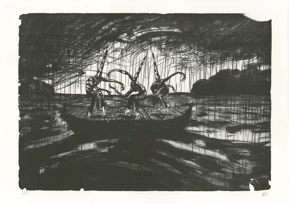 Литография Mattotti - Tiepolo - La Barque