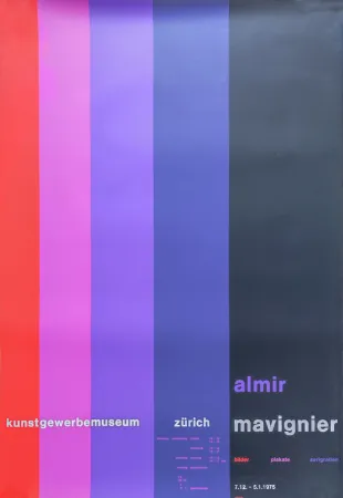 Сериграфия Mavignier - Kunstgewerbemuseum Zürich.