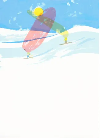 Литография Mcdonald  - Ski Couple