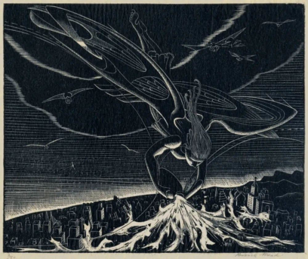 Гравюра Mead - The Seventh Angel (Revelations: XVI)