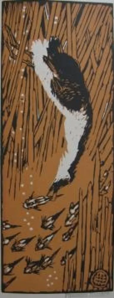 Гравюра На Дереве Méheut - Gode chassant