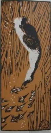 Гравюра На Дереве Méheut - Gode chassant