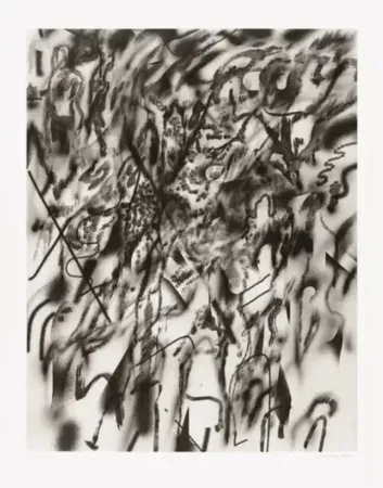 Литография Mehretu - Corner of Lake and Minnehaha (smoke)