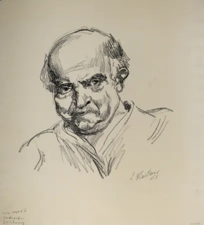 Нет Никаких Технических Meidner - Selbstbildnis nach links