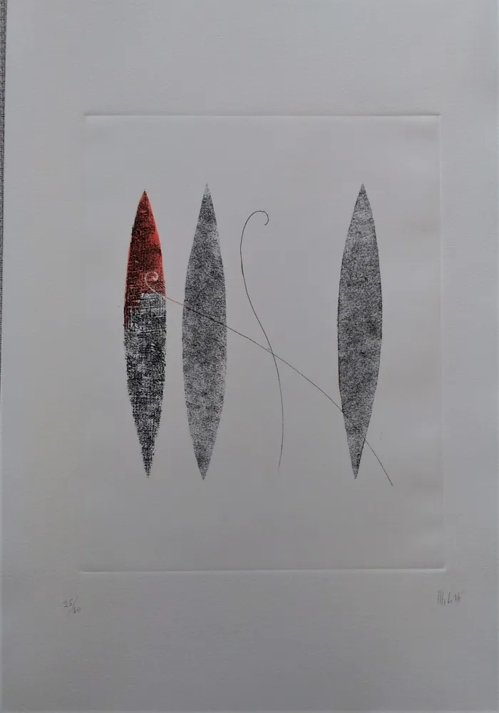 Офорт И Аквитанта Melotti - Senza titolo