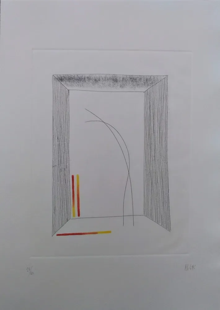 Офорт И Аквитанта Melotti - Senza titolo