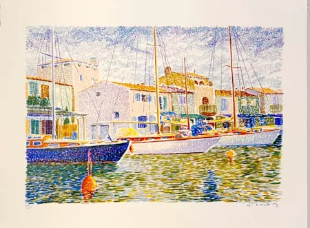 Литография Mendjisky - Port Grimaud