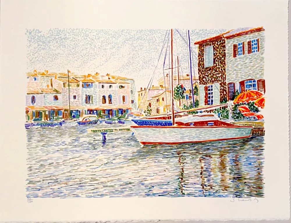 Литография Mendjisky - Port Grimaud