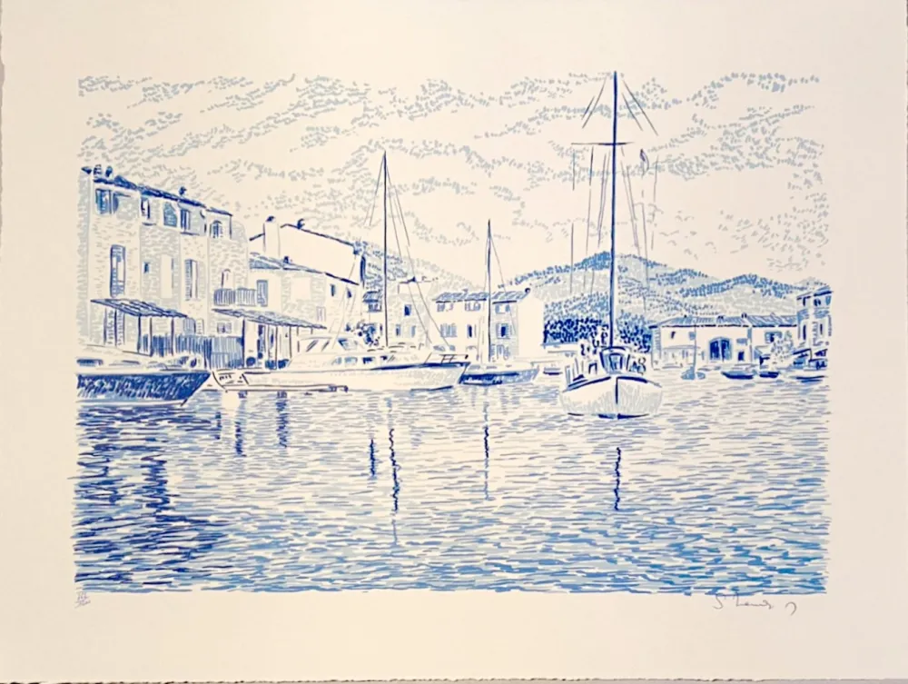 Литография Mendjisky - Port Grimaud