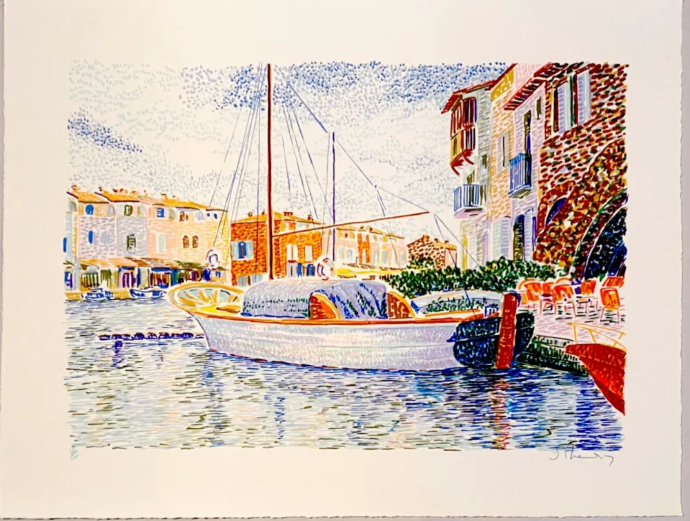 Литография Mendjisky - Port Grimaud