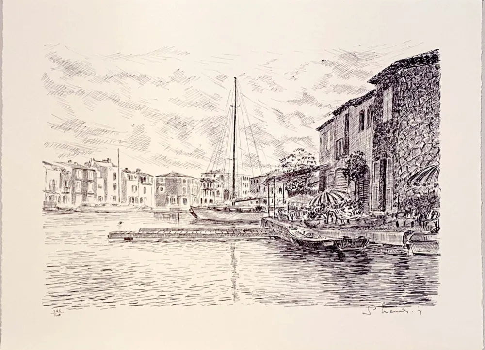 Литография Mendjisky - Port Grimaud