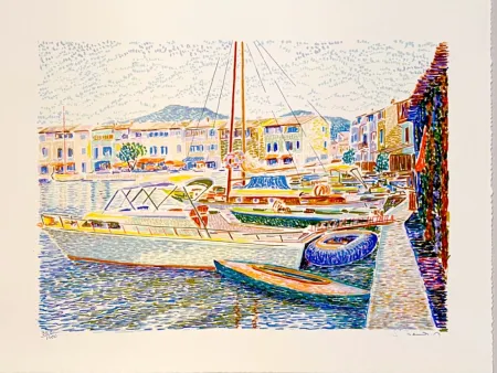 Литография Mendjisky - Port Grimaud