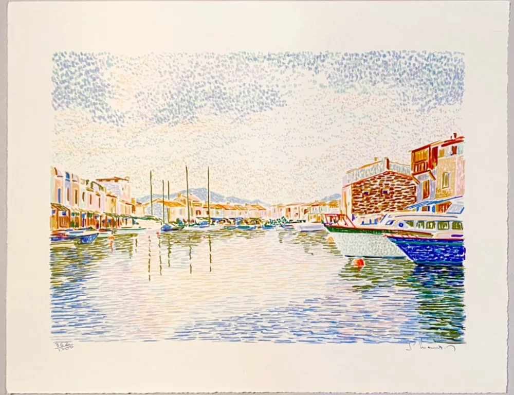 Литография Mendjisky - Port Grimaud