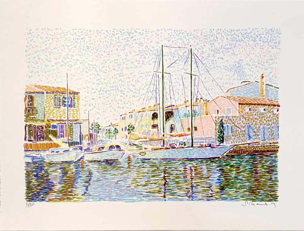 Литография Mendjisky - Port Grimaud