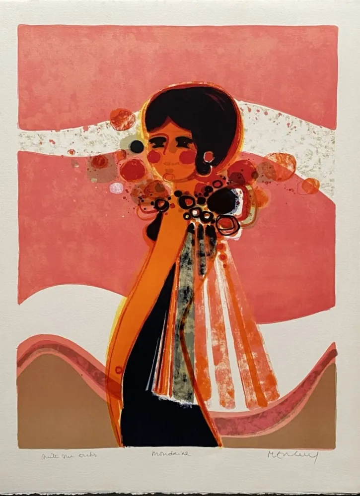 Литография Menguy - La mondaine