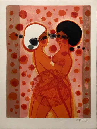 Литография Menguy - L'étreinte