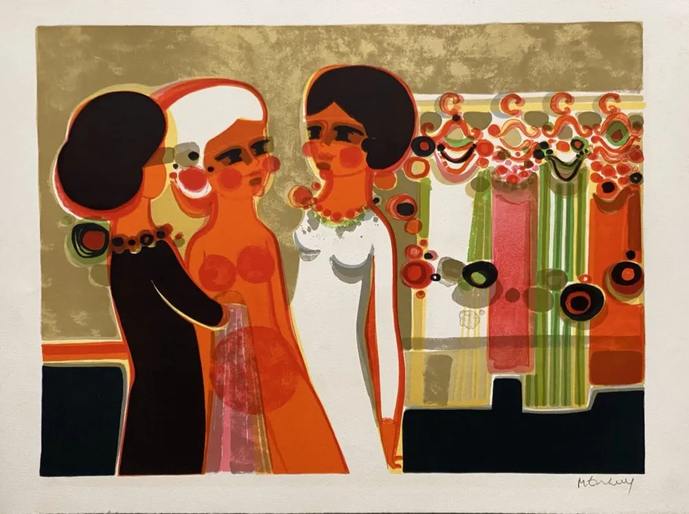 Литография Menguy - L'habillage