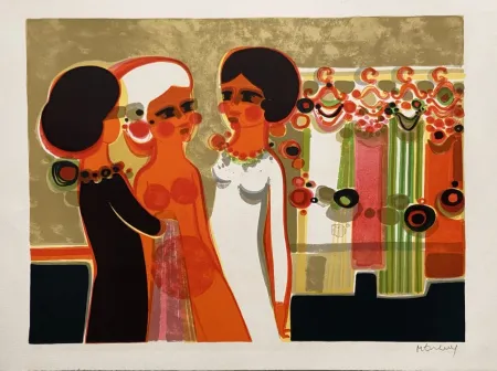 Литография Menguy - L'habillage