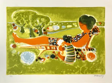 Литография Menguy - Relax