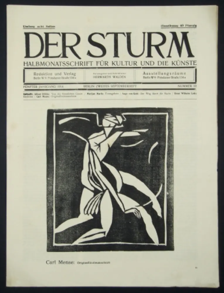 Гравюра На Дереве Mense - Figur (Figure)