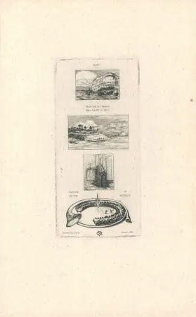 Гравюра Meryon - Rébus:  (