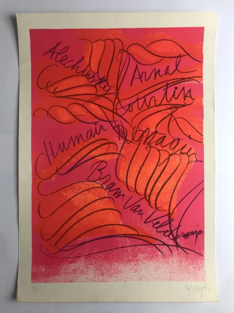 Литография Messagier - Alechinsky, Arnal, Courtin, Humair, Messagier, Bram Van Velde