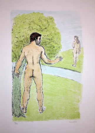 Литография Messina - Nudi