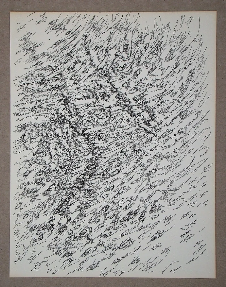 Литография Michaux - Dessin, 1955