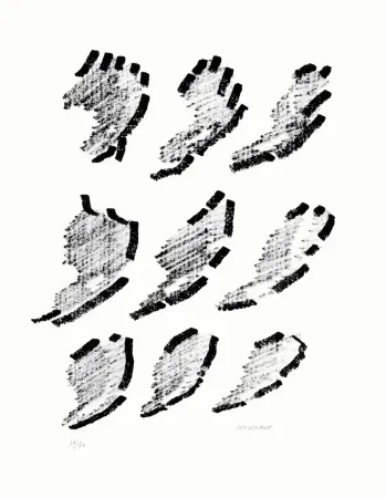 Литография Michaux - Par la voie des rythmes