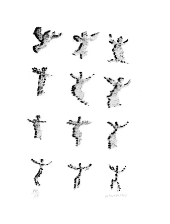 Литография Michaux - Par la voie des rythmes