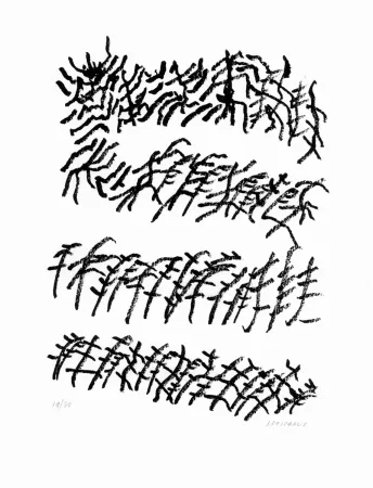 Литография Michaux - Par la voie des rythmes