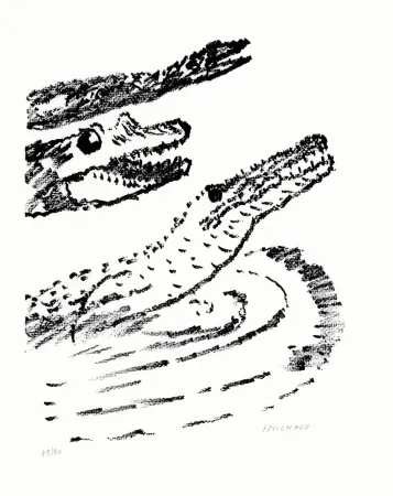 Литография Michaux - Par la voie des rythmes